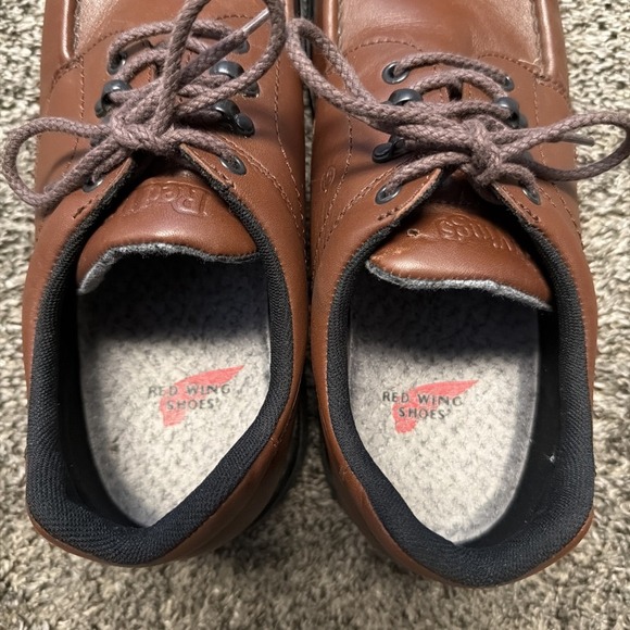Red Wing Shoes Mens 13 D Working Oxford Lace‎ Up Flat Brown Leather main image 8